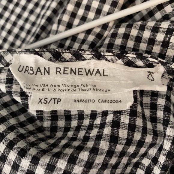 Urban Renewal Black White Gingham Plaid Mini Dress - Picture 8 of 10